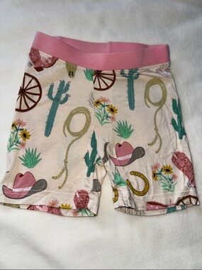 Little Sleepies Pink Western Pajama  Shorts Only. 2T